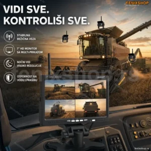 Set Monitor 7+ 4 wifi bezicne kamere za kamione,kombajne
