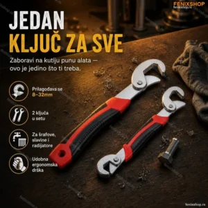 Set od 2 višenamenska univerzalna ključa