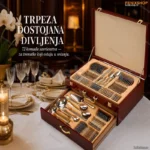 Set Pribora za Jelo 72 Dela – Escajg za 12 Osoba od Nerđajućeg Čelika