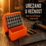 Set Slova i Brojeva za Graviranje 6mm – 36 Komada (A–Z, 0–9)