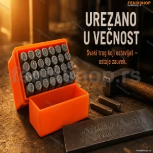 Set Slova i Brojeva za Graviranje 6mm – 36 Komada (A–Z, 0–9)