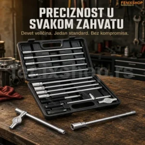 Set T-ključeva sa krckalicom 8-19mm — 9 veličina
