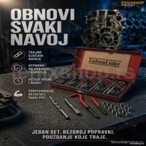 Set za Reparaciju Navoja 131 Deo – Profesionalni Komplet za Obnovu Navoja