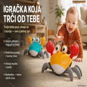 Šetajuća KRABA sa MUZIKOM i senzorom pokreta