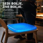Silikonski jastuk za pravilno i udobno sedenje