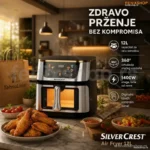 SilverCrest Air Fryer 12L – Porodična Friteza na Vrući Vazduh 1400W