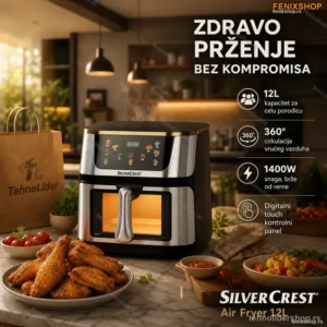 SilverCrest Air Fryer 12L – Porodična Friteza na Vrući Vazduh 1400W