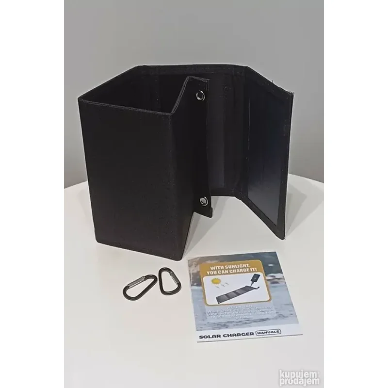 Sklopivi solarni USB punjač 35W za planinarenje i kampovanje solarni USB punjač - u upotrebi