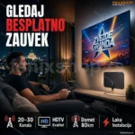 Sobna HDTV Antena – Besplatni Domaći Kanali Bez Pretplate!