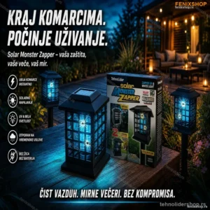 Solar Monster Zapper – Solarni Ubica Komaraca i Insekata za Baštu