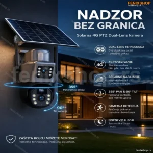 Solarna 4G PTZ Duo Kamera – Sigurnost bez ograničenja!