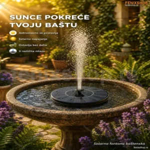 Solarna fontana baštenska