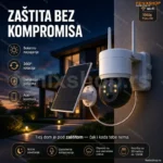 Solarna Rotirajuća Wi-Fi Kamera Q6