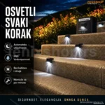 Solarne Lampe za Stepenice – Automatsko Osvetljenje Eksterijera