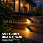 Solarne lampe za stepenice – set od 2 komada