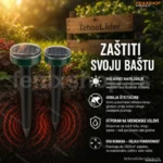 Solarni rasterivač KRTICA, ZMIJA i ostalih štetočina 2 KOMADA