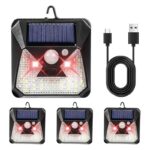 Solarni rasterivač životinja sa crvenim LED svetlima