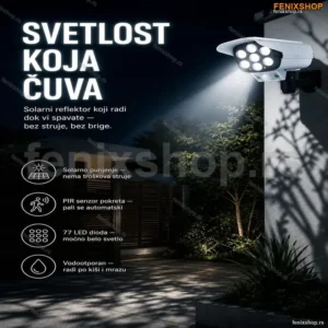 Solarni REFLEKTOR u obliku KAMERE
