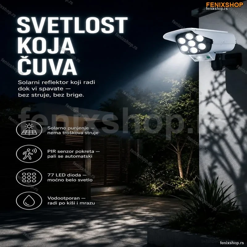 Solarni REFLEKTOR u obliku KAMERE Solarni REFLEKTOR u obliku KAMERE