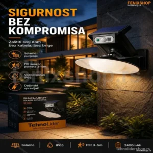 Solarni reflektor za sigurnost i osvetljenje
