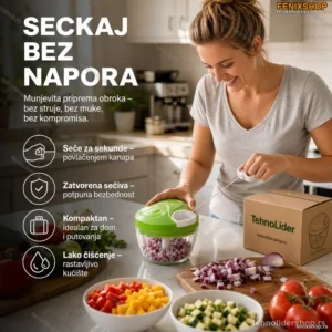 Speedy Chopper – Ručni Secko za Povrće, Luk i Meso