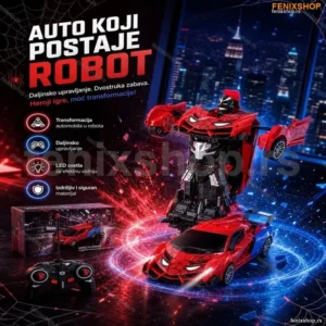 Spider-Man Auto Transformers na Daljinski – Auto koji se Pretvara u Robota