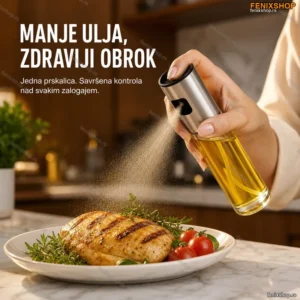 Staklena Prskalica za Ulje 100ml — Precizno Prskanje za Kuhinje