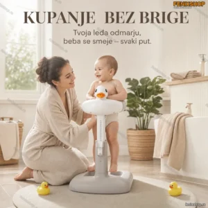 Stalak za Kupanje Beba – Ergonomski Držač za Kadicu sa Podesivom Visinom