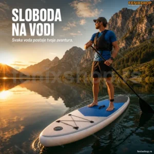 SUP Daska na Naduvavanje 215×76×15 cm – Komplet za Veslanje