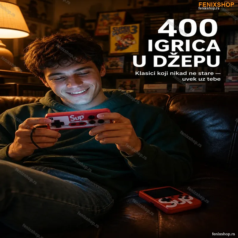 SUP Game Box konzola sa džojstikom i 400 igrica SUP Game Box konzola sa džojstikom i 400 igrica