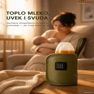 Superbrzi USB Grejač Flašice za Bebe – 3 Nivoa Temperature