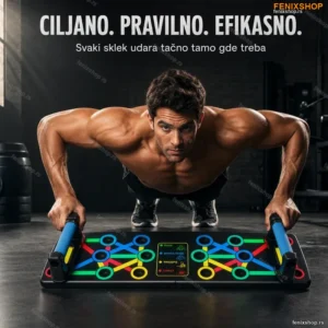 Tabla za sklekove sa sistemom boja za ciljano vežbanje