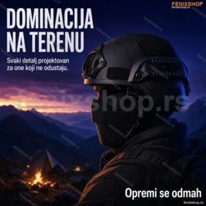 Taktička Airsoft Kaciga Slem – Podesiva sa Montažnim Sistemom