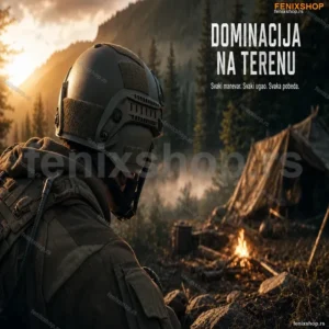 Taktička Airsoft Kaciga Slem – Zelena, Podesiva s Nosačima