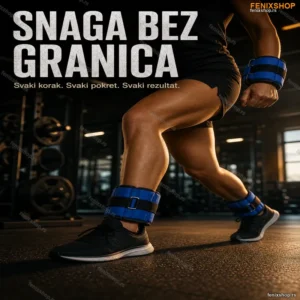 Tegovi za Ruke i Noge sa Čičak Trakom 2×1,5 kg – Ojačani Neopren