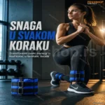 Tegovi za Ruke i Noge sa Čičak Trakom – Neoprenski 2×0,5 kg (1 kg)