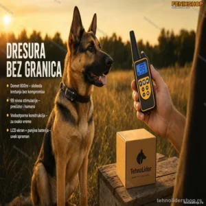 Teletakt Ogrlica za Dresuru Pasa – Vodootporna, Domet 800m