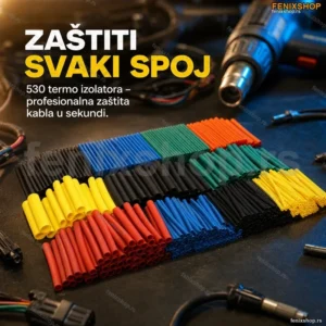 Termo Izolatori za Kablove – Set 530 Komada Različitih Veličina