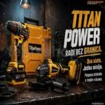 TitanPower Set: Aku Brusilica + Šrafilica/Bušilica sa Čekićem (188V)