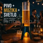 Točilica za pivo 3L sa LED svetlom i Bluetooth zvučnikom