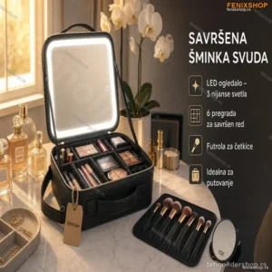 Torba za šminku sa LED svetlom