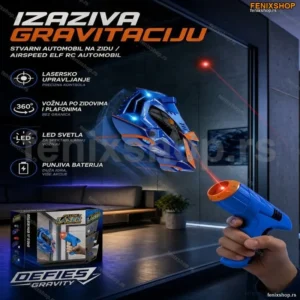 Trkački antigravitacioni auto na daljinski sa laserom