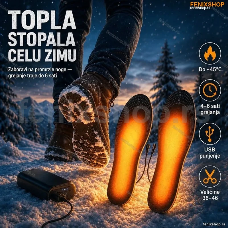 Ulošci sa grejačima za obuću + Powerbank GRATIS Ulošci sa grejačima za obuću + Powerbank GRATIS