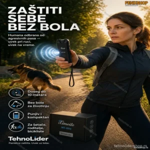 Ultrazvučni Rasterivač Pasa – Humana Zaštita na Daljinu do 10 m