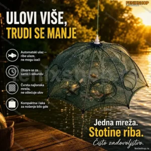 Umbrella Net - Rasklopiva mreža za brzo i lako hvatanje riba