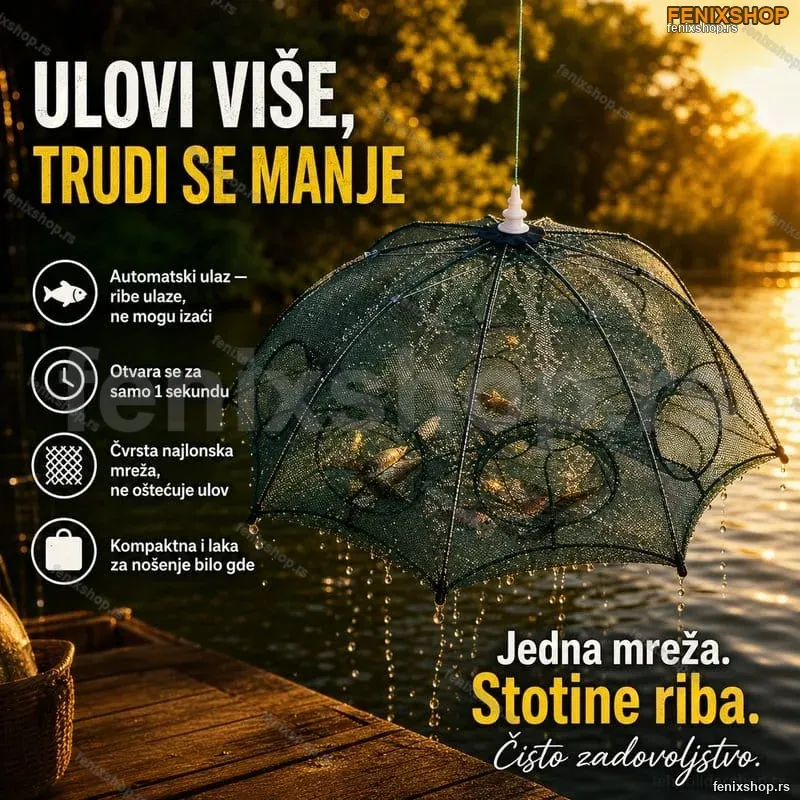 Umbrella Net - Rasklopiva mreža za brzo i lako hvatanje riba Umbrella Net - Rasklopiva mreža za brzo i lako hvatanje riba