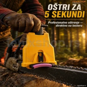 Univerzalni Oštrač Lanca za Motornu Testeru – Brzo Oštrenje za 5 Sekundi