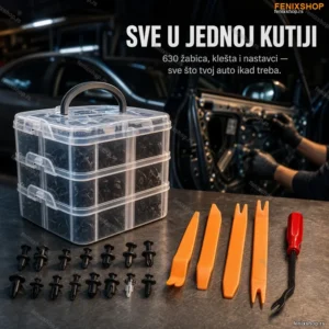Univerzalni Set Žabica za Auto 630 Kom – Klešta i Nastavci