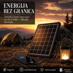 Univerzalni solarni panel punjač 15w
