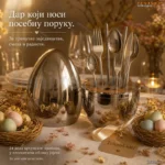Uskršnji Escajg Set – Srebrni Pribor za Jelo u Elegantnom Jajetu